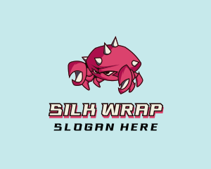 Crab Crustacean Seafood logo design