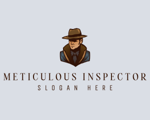 Detective Man Investigator logo