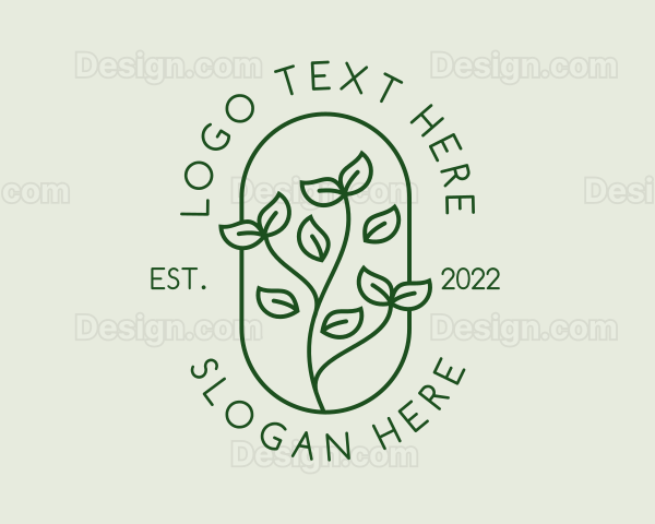 Garden Plant Sprout Logo