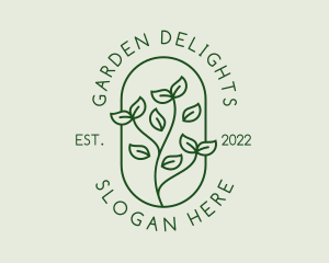 Garden Plant Sprout logo design