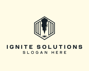 Industrial Laser Fabrication logo design