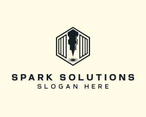 Industrial Laser Fabrication logo design