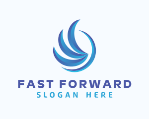 Blue Wings Forwarding logo design