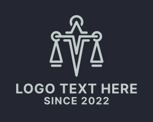 Law Firm Sword Scale logo