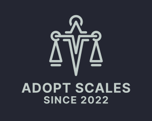 Law Firm Sword Scale logo design