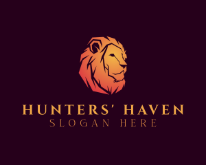 Wild Lion Hunter logo design