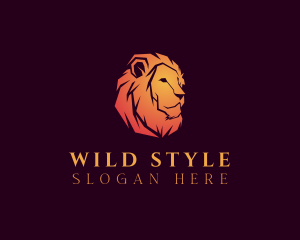 Wild Lion Hunter logo design