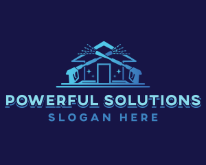 Pressure Washer Sanitation logo design