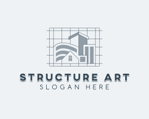 Architecture Blueprint Property logo