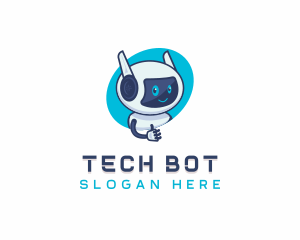 Android Robot Character logo