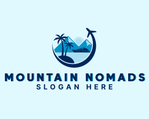 Mountain Beach Travel logo design