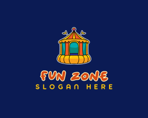 Bounce Castle Playground logo design