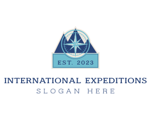 Compass Mountain Expedition logo design