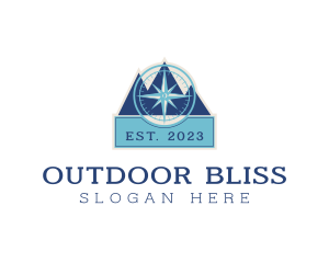 Compass Mountain Expedition logo design