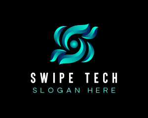 Cyber Tech Cooling Fan logo design