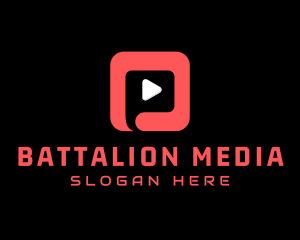 Video Media Player Application logo design