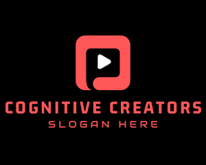 Video Media Player Application logo design