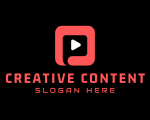 Video Media Player Application logo design