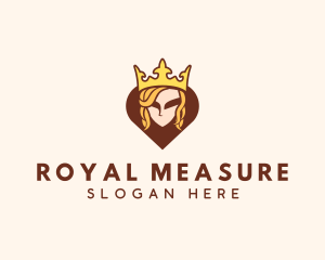 Royal Queen Heart  logo design