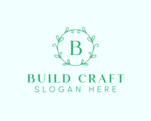 Aesthetic Wreath Craft logo design