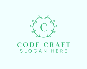 Aesthetic Wreath Craft logo design