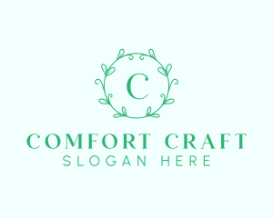 Aesthetic Wreath Craft logo design