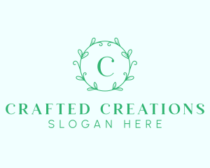 Aesthetic Wreath Craft logo design