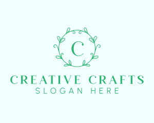 Aesthetic Wreath Craft logo design