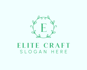 Aesthetic Wreath Craft logo design