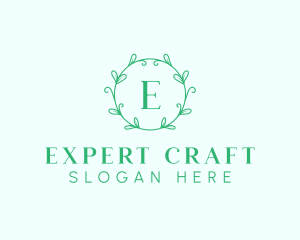 Aesthetic Wreath Craft logo design