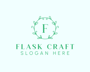 Aesthetic Wreath Craft logo design