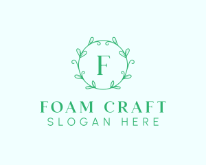 Aesthetic Wreath Craft logo design