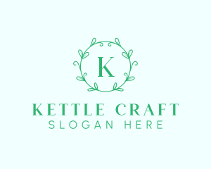 Aesthetic Wreath Craft logo design