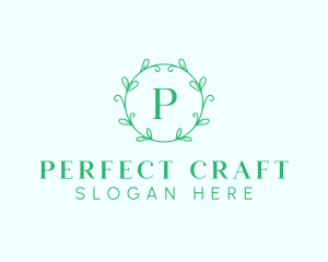 Aesthetic Wreath Craft logo design