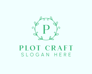 Aesthetic Wreath Craft logo design