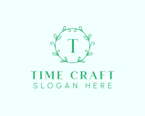 Aesthetic Wreath Craft logo design