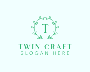 Aesthetic Wreath Craft logo design