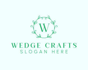 Aesthetic Wreath Craft logo design