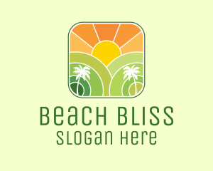 Sunshine Beach Resort  logo design