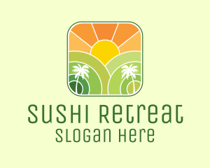 Sunshine Beach Resort  logo design