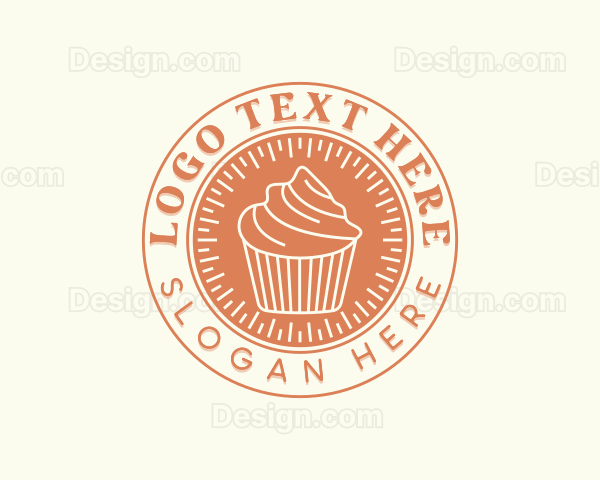 Cupcake Confectionery Dessert Logo