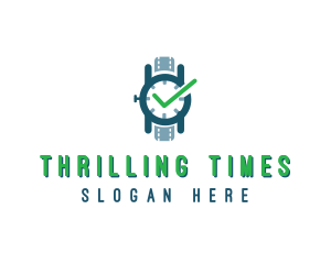 Wristwatch Time Checkmark logo