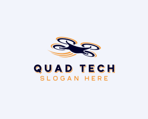 Drone Aerial Quadrotor logo design