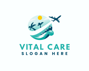 Travel Airplane Tourism Logo