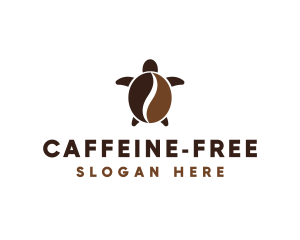 Turtle Cafe Cofee Bean logo design