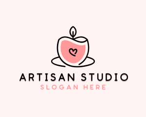 Scented Candle Spa logo design