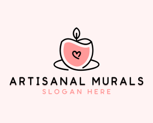 Scented Candle Spa logo design