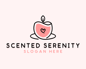 Scented Candle Spa logo design