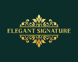 Elegant Stylish Wedding logo design