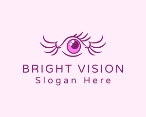 Eye Wing Eyelash logo design